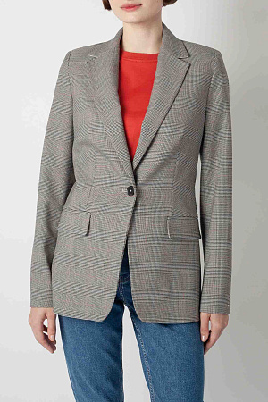 Блейзер женский TOMMY HILFIGER POW CHECK REGULAR BLAZER WW0WW42248R[72]CR[11]C[14]RC:R[51]CRC:R[124]CR[11]C[14]RC:R[51]RC:R[695]C 