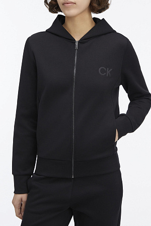Толстовка женская CALVIN KLEIN SATIN CK REGULAR ZIP HOODIE K20K207955 