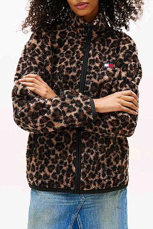 Толстовка женская TOMMY JEANS TJW ZIP THROUGH BADGE TEDDY DW0DW21596 