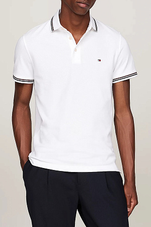 Футболка поло мужская TOMMY HILFIGER TIPPED SLIM FIT POLO MW0MW37346 
