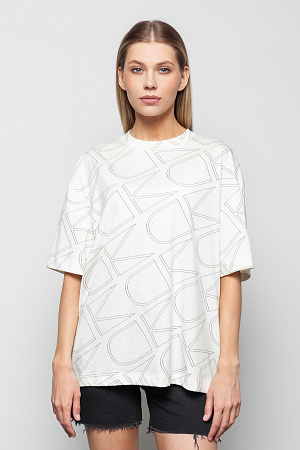 Футболка женская CALVIN KLEIN ALL OVER MONOGRAM T-SHIRT K20K205568 