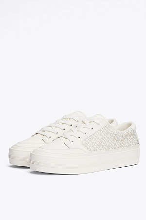 Женские кеды TOMMY HILFIGER VULC LEATHER SNEAKER MONOGRAM FW0FW08331 