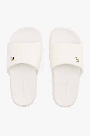 Женские пантолеты TOMMY HILFIGER PLATFORM MONOGRAM POOLSLIDE FW0FW08526 