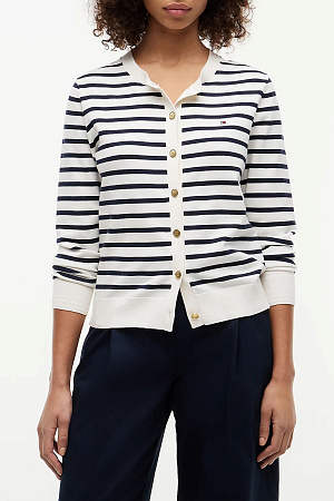 Кардиган женский TOMMY HILFIGER CO JERSEY FINE GG C-NK LS CARDI WW0WW42370 