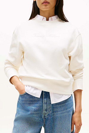 Толстовка женская TOMMY HILFIGER LUREX SCRIPT REG SWTSHRT WW0WW47159 