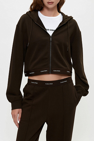 Толстовка женская CALVIN KLEIN LS TERRY LOGO WAIST CROPPED FZ H LV047G252G 