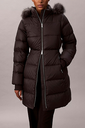 Куртка женская CALVIN KLEIN LONG DOWN JACKET WITH FUR LV044D545G 