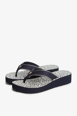 Женские пантолеты TOMMY HILFIGER TH MONOGRAM MID WEDGE SANDAL FW0FW09419 