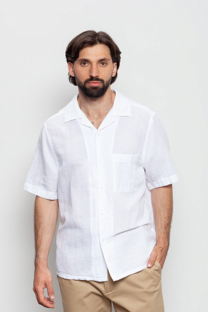Рубашка мужская CALVIN KLEIN LINEN SHORT SLEEVE SHIRT K10K109521 