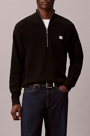 Джемпер мужской CALVIN KLEIN LS EZ COTTON WAFFLE QUARTER ZIP LV04RE308G 