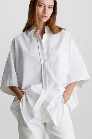 Рубашка женская CALVIN KLEIN OVERSIZE SS COTTON SHIRT K20K206596 