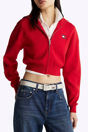 Кардиган женский TOMMY JEANS TJW CRP BADGE ZIP THRU CARDIGAN DW0DW19886 