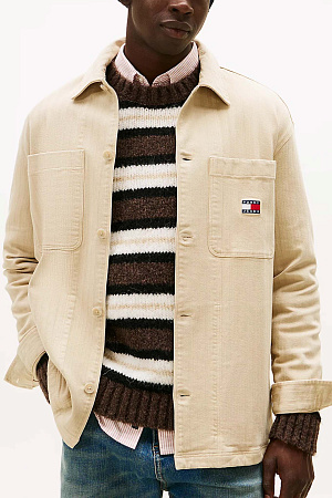 Рубашка мужская TOMMY JEANS TJM ESSENTIAL HERRINGBONE OS DM0DM22407 