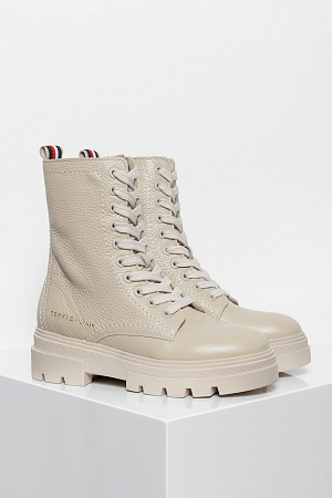 Женские ботинки TOMMY HILFIGER MONOCHROMATIC LACE UP BOOT FW0FW06732 