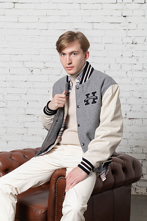 Куртка мужская TOMMY HILFIGER LEATHER VARSITY JACKET MW0MW37032 