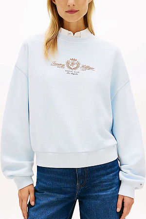 Толстовка женская TOMMY HILFIGER VARSITY CREST TERRY WW0WW48733 