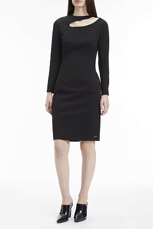 Платье женское CALVIN KLEIN SCUBA CREPE CUT OUT NECK DRESS K20K207475 