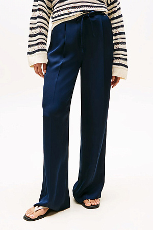Брюки женские TOMMY HILFIGER SATEEN TIE RLXD STRA WW0WW47171 