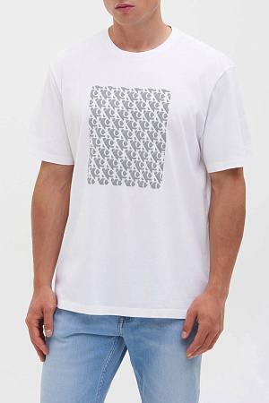 Футболка мужская CALVIN KLEIN SS 20S CK MACRO AOP LV04RC841G 
