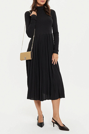 Платье женское TOMMY HILFIGER RIB MIX F&F PLEATED DRESS LS WW0WW44176 