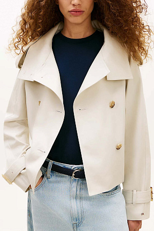 Куртка женская TOMMY HILFIGER COTTON CROP TRENCH WW0WW50768 