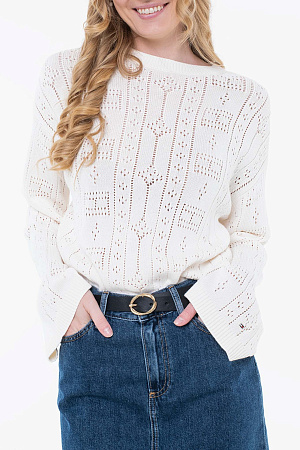 Свитер женский TOMMY HILFIGER POINTELLE TEX FLAG R WW0WW45910 