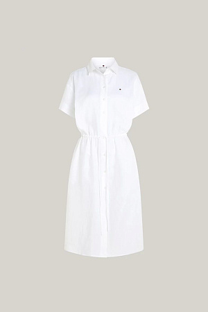 Платье женское TOMMY HILFIGER LINEN SS MIDI SHIRT DRESS WW0WW41911 