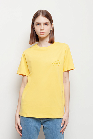 Футболка женская TOMMY JEANS TJW RLXD TOMMY SIGNATURE SS DW0DW12940 