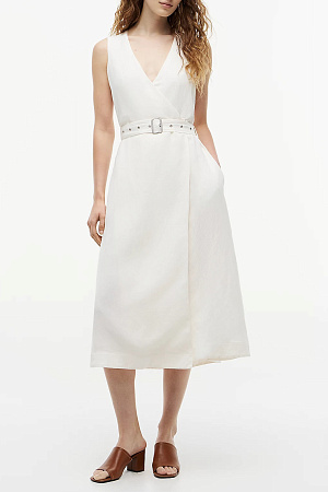 Платье женское TOMMY HILFIGER VIS/LINEN BELTED MIDI NS DRESS WW0WW48951 