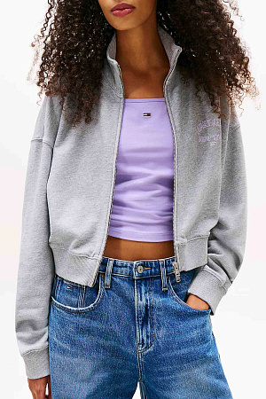 Толстовка женская TOMMY JEANS TJW BXY CRP VARSITY OVERDYE ZIP DW0DW21407 
