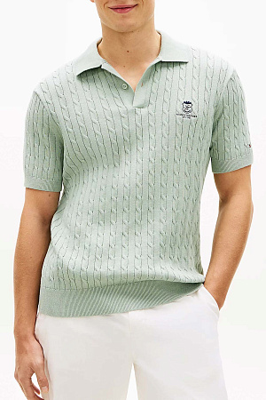 Джемпер мужской TOMMY HILFIGER CABLE SHORT SLEEVE POLO MW0MW42788 