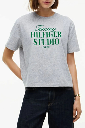 Футболка женская TOMMY HILFIGER STUDIO TOMMY C-NK RLXD S/S TEE WW0WW51956 