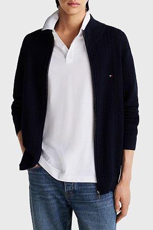 Кардиган мужской TOMMY HILFIGER HERRINGBONE STRUCTURE ZIP THRU MW0MW37402 