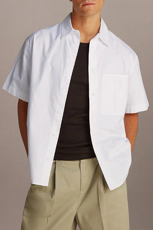 Рубашка мужская CALVIN KLEIN OXFORD S/S SHIRT J30J327293 