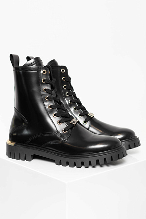 Женские ботинки TOMMY HILFIGER POLISHED LEATHER LACE UP BOOT FW0FW06008 