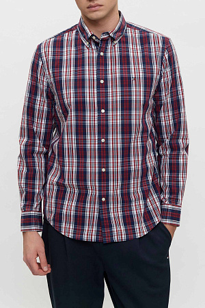 Рубашка мужская TOMMY HILFIGER FLEX POPLIN MEDIUM CHECK SHIRT MW0MW41712 