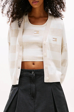 Джемпер женский TOMMY JEANS TJW RLX STRIPE CARDIGAN DW0DW20968 