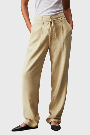Брюки женские CALVIN KLEIN WAIST TIES TAPERED TWILL PANT J20J223119 