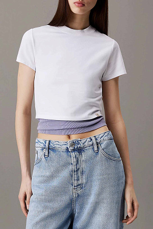 Футболка женская CALVIN KLEIN CLEAN CROPPED SHORT J20J225237 