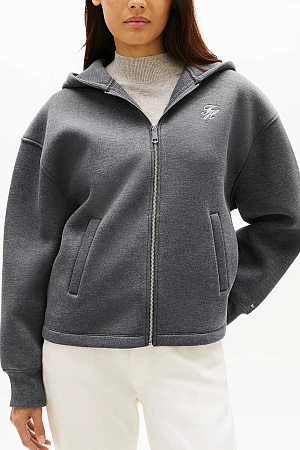 Толстовка женская TOMMY HILFIGER TH SCRIPT INTERLOCK ZIP HOODIE WW0WW46815 