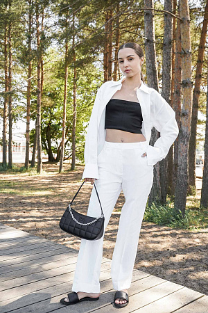 Брюки женские CALVIN KLEIN LINEN BLEND SLIM STRAIGHT PANT K20K206695 