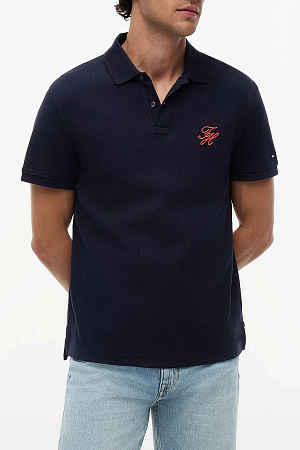 Футболка поло мужская TOMMY HILFIGER TH SCRIPT REG POLO MW0MW43046 