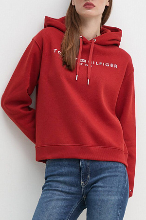 Толстовка женская TOMMY HILFIGER MDRN REG CORP LOGO HOODIE WW0WW43598 