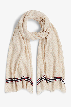 Шарф женский TOMMY HILFIGER TH MONOGRAM CORP SCARF AW0AW18605 