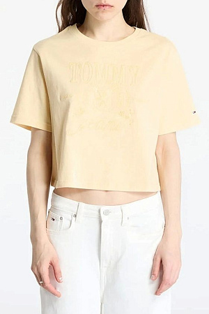 Футболка женская TOMMY JEANS TJW RLX SH TONAL CRE DW0DW20326 
