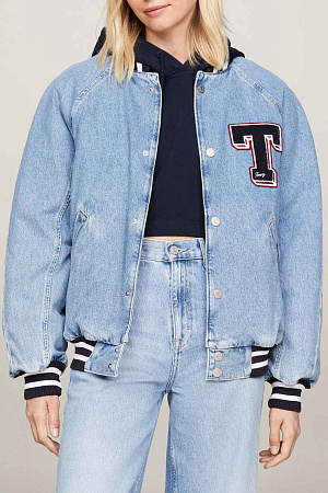 Куртка женская TOMMY JEANS LETTERMAN DENIM JACKET CH7011 DW0DW18202 