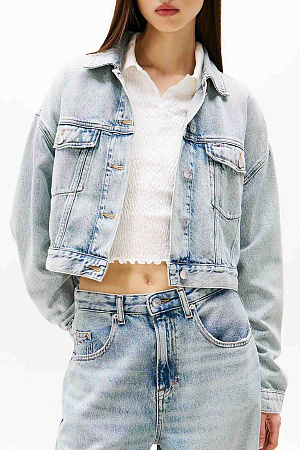 Куртка женская TOMMY JEANS OVSZ CROP TRUCKER JA DW0DW21289 