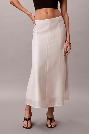 Юбка женская CALVIN KLEIN VOILE MIDI PANEL SKIRT LV044F607G 