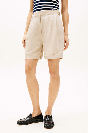 Шорты женские TOMMY HILFIGER LINEN MIX PLEATED SHORT WW0WW44767 