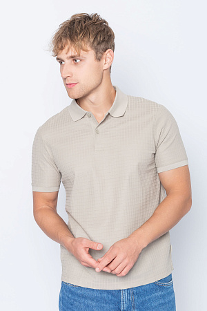 Футболка поло мужская CALVIN KLEIN MERCERIZED GRID JACQUARD POLO K10K113069 